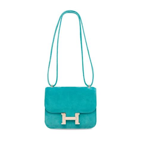 hermes doblis constance 2016|HERMES Veau Doblis Constance 18 Bleu Atoll .